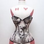 Ink cupped bobbinet corset by Karolina Laskowska.