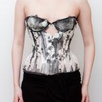 Ink cupped bobbinet corset by Karolina Laskowska.