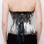 Ink cupped bobbinet corset by Karolina Laskowska.