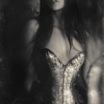 Auriga corset dress by Karolina Laskowska. Photography by Jenni Hampshire, modelled by Yazzmin Newell
