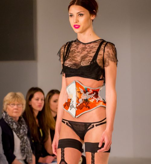 Tokeiso Graduate Collection by Karolina Laskowska, showing at Graduate Fashion Week 2014. Photography by P J Laskowski