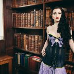 Nightshade corset by Karolina Laskowska, photography by Chris Murray, modelled by Threnody in Velvet