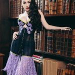 Nightshade corset by Karolina Laskowska, photography by Chris Murray, modelled by Threnody in Velvet