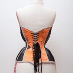 Tokeiso Cupped Kimono Silk Sheer Corset by Karolina Laskowska