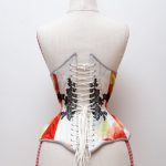 Tokeiso Overbust Kimono Silk Corset by Karolina Laskowska