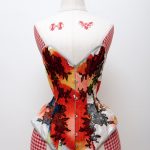 Tokeiso Overbust Kimono Silk Corset by Karolina Laskowska