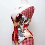 Tokeiso Overbust Kimono Silk Corset by Karolina Laskowska