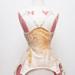 Golden harness corset by Karolina Laskowska