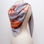 Scattered Roses Silk Scarf by Karolina Laskowska