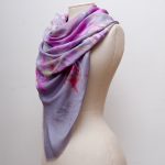 Fuchsia Silk Scarf Design. Design by Karolina Laskowska