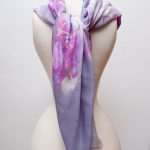 Fuchsia Silk Scarf Design. Design by Karolina Laskowska