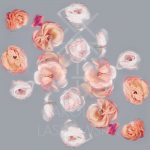 Scattered Roses Silk Scarf by Karolina Laskowska